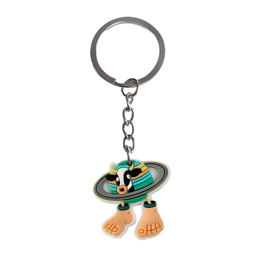 La Vaca Saturno Saturnita - Italian Brainrot Keychain