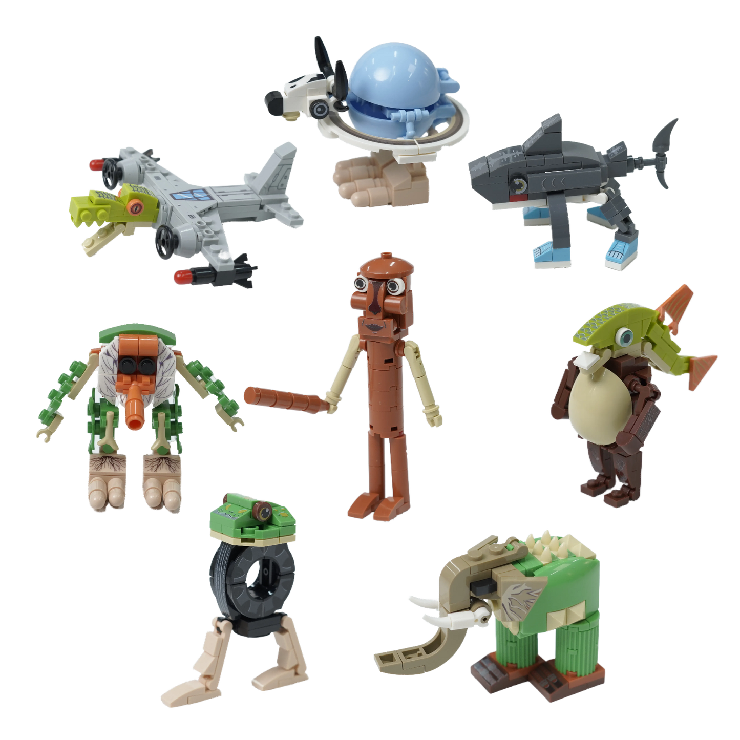 Random 2 Sets - Italian Brainrot Building Block Set