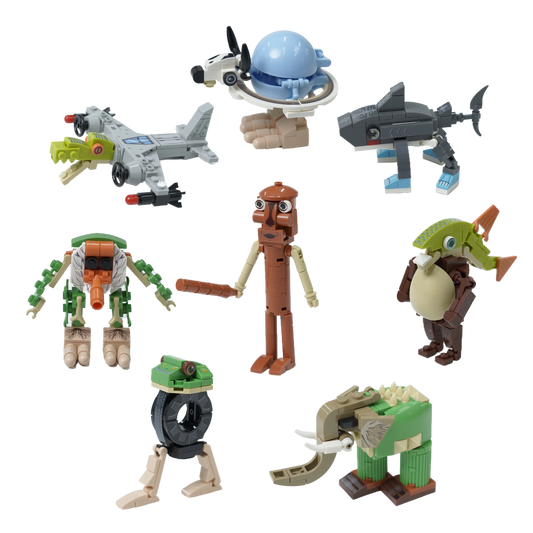 Random 2 Sets - Italian Brainrot Building Block Set